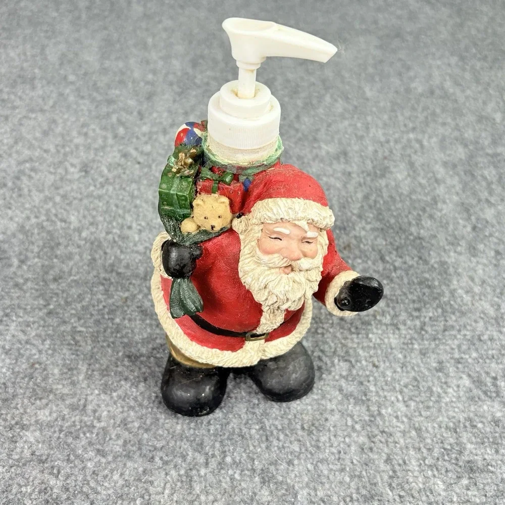 Vintage Y2K Santa Claus Soap Dispenser Christmas Decor Carolina Pottery‎ Resin